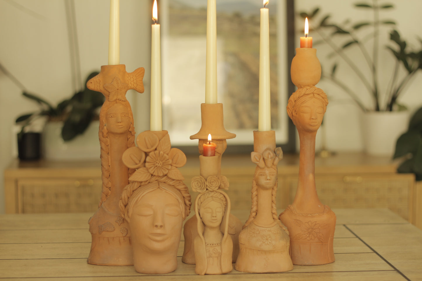 Sara Rostro Candleholder
