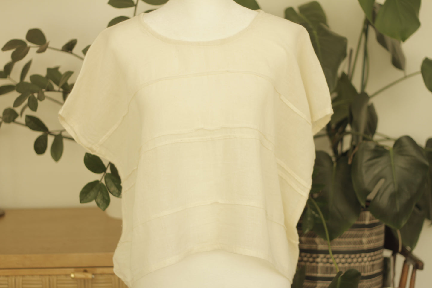 Verano Crop Top| Crema