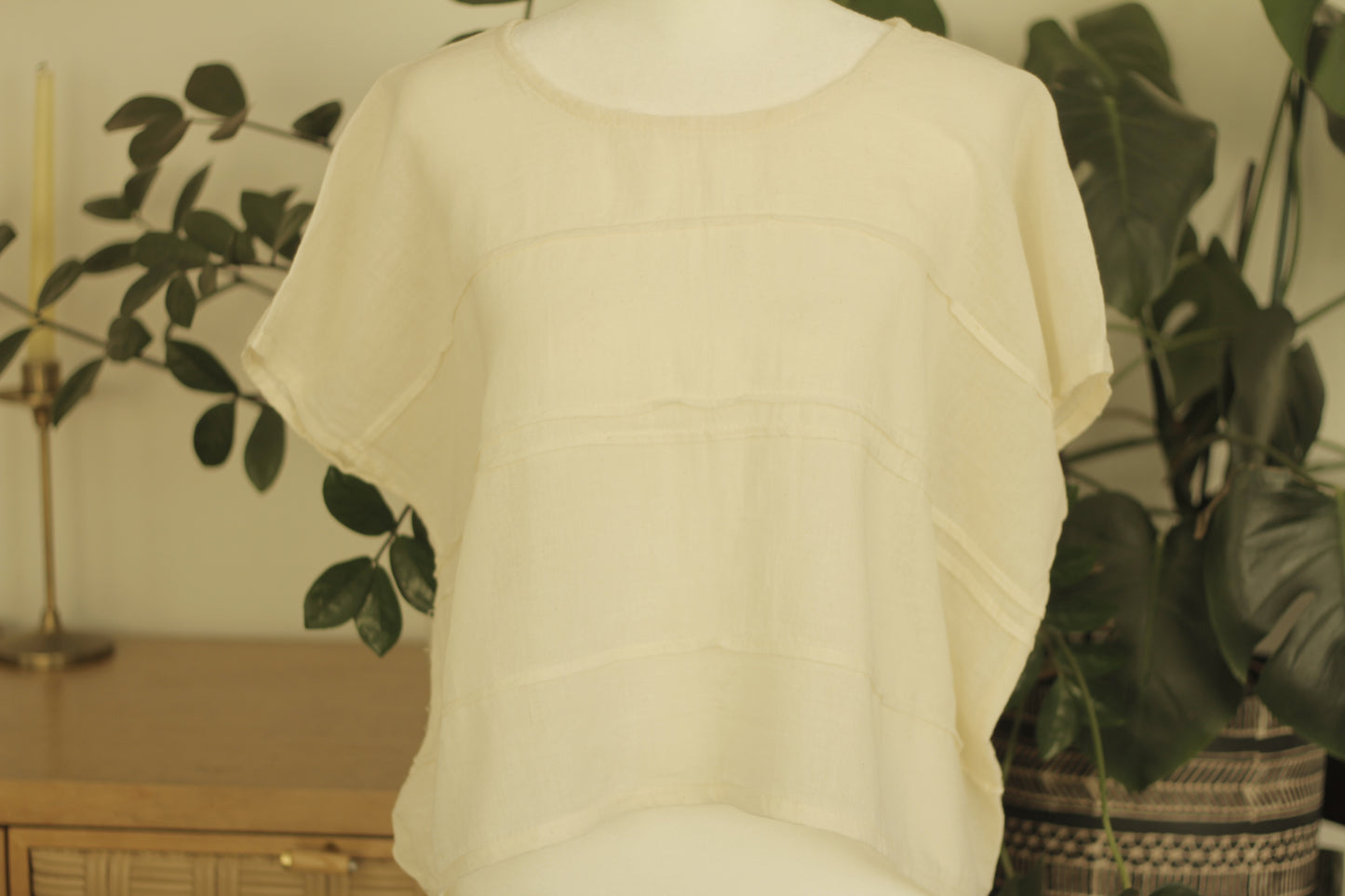 Verano Crop Top| Crema