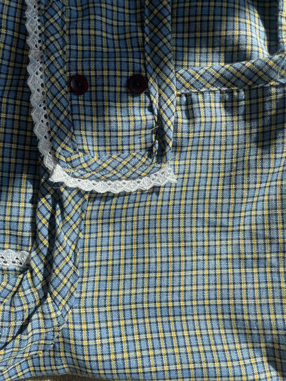 Elena Apron Blue & Yellow | Size S