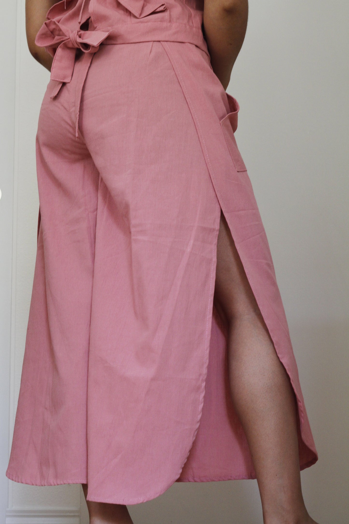 Ruffle Cotton Blouse | String Back