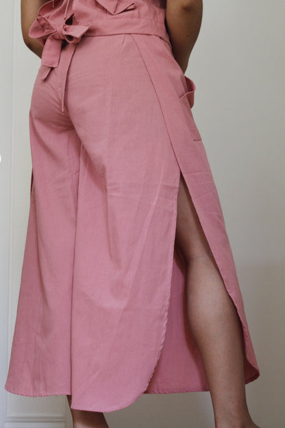 Ruffle Cotton Blouse | String Back