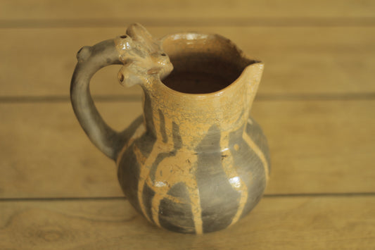 Semi-Glazed Dark Heart Pitcher |  1/2 litter