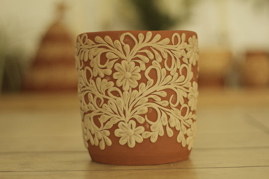Gaytan Embroidered Vase | Crock