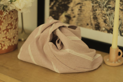 Pedal Loom Bag | Lilac and White