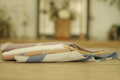 Pedal Loom Bag | Lilac and White