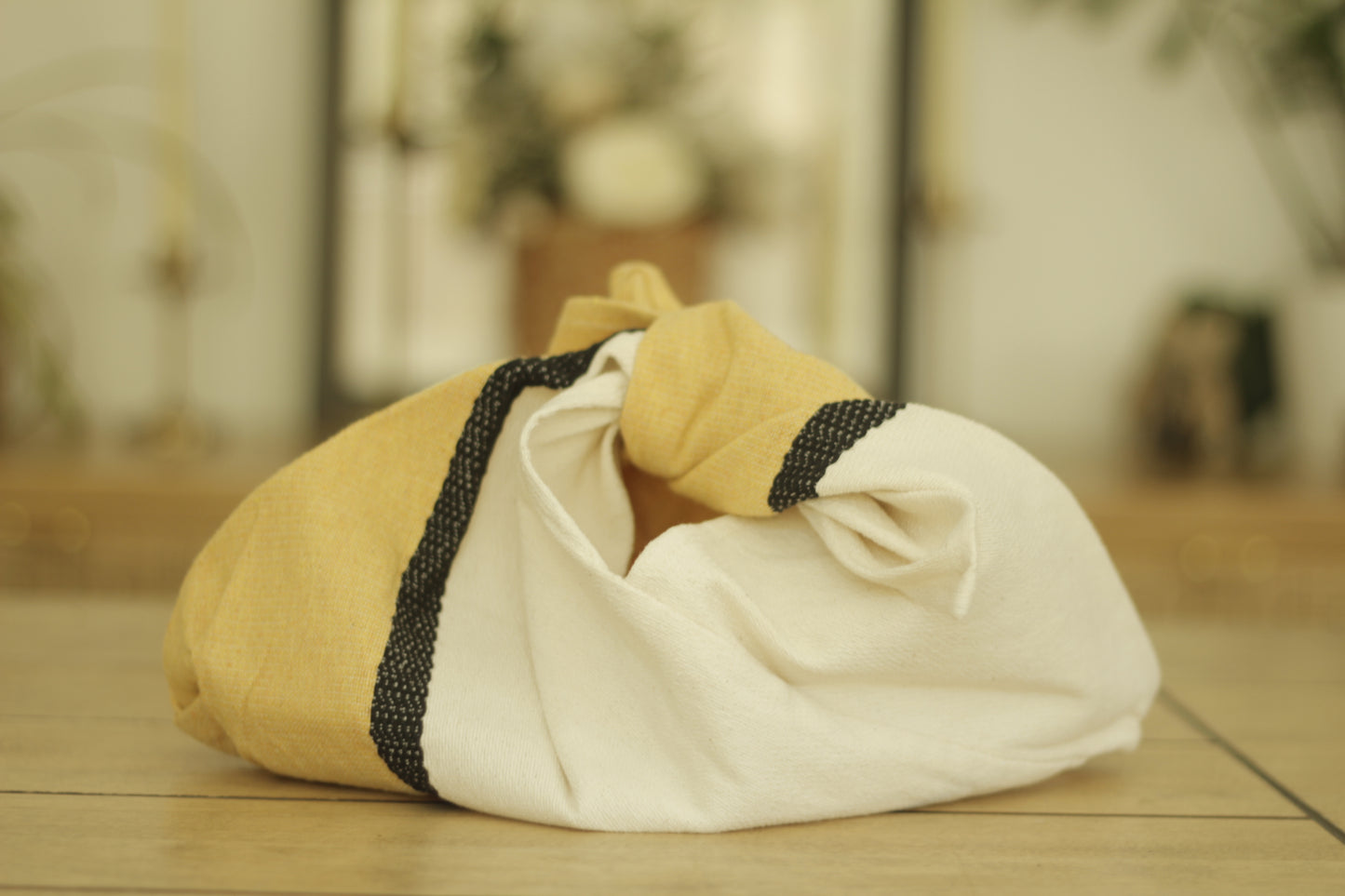 Pedal Loom Bag | Yellow & Cream
