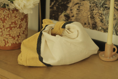 Pedal Loom Bag | Yellow & Cream