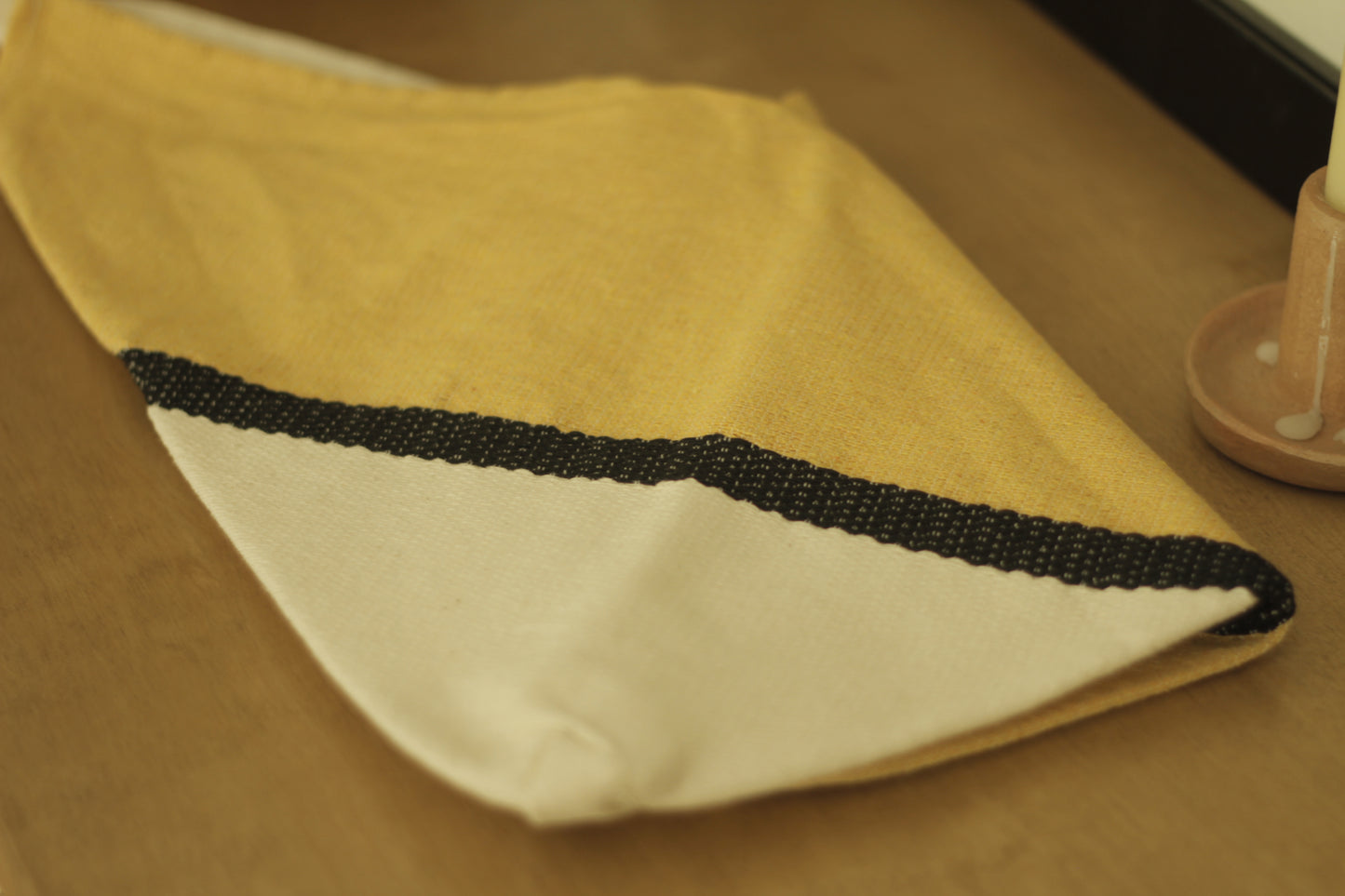 Pedal Loom Bag | Yellow & Cream