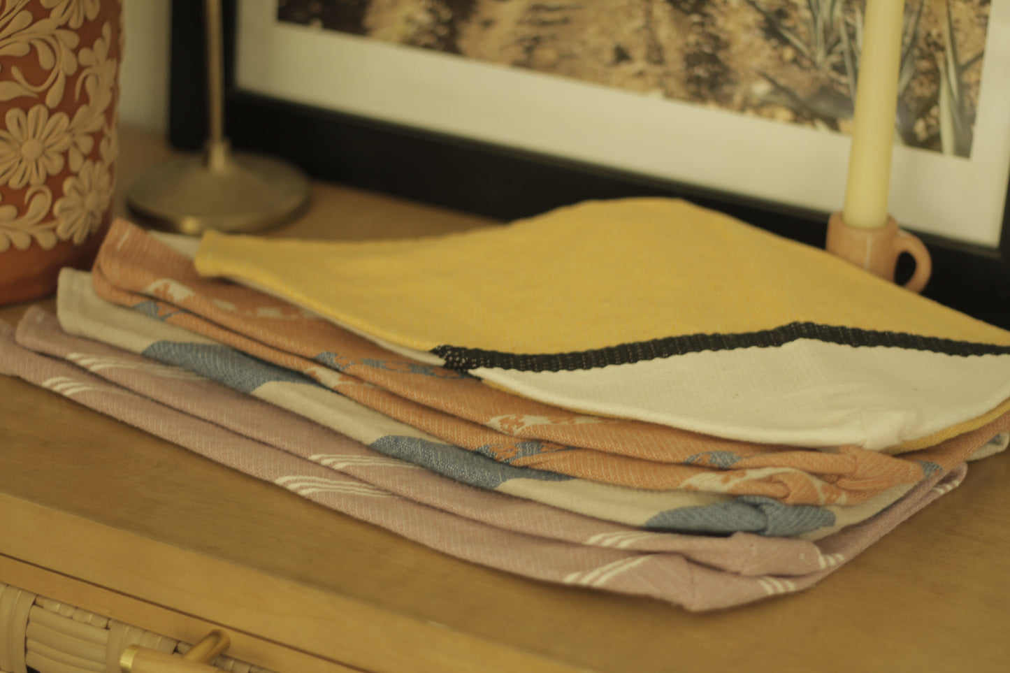Pedal Loom Bag | Lilac and White
