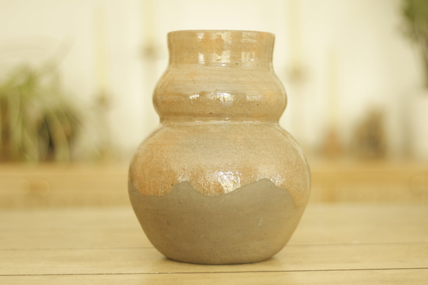 Bule Vessel Vase | Semi Glazed