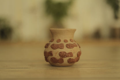 Mini Embroidered Fish Vase | Natural