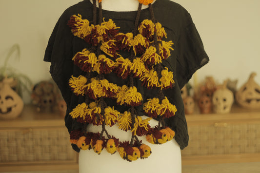 Tlacoyal Pom Pom & Birds | Mustard & Wine