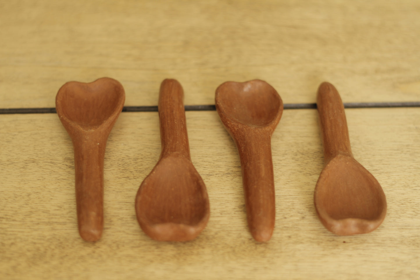 Red Clay Heart Spoons| Cucharas de Corazon Barro Rojo