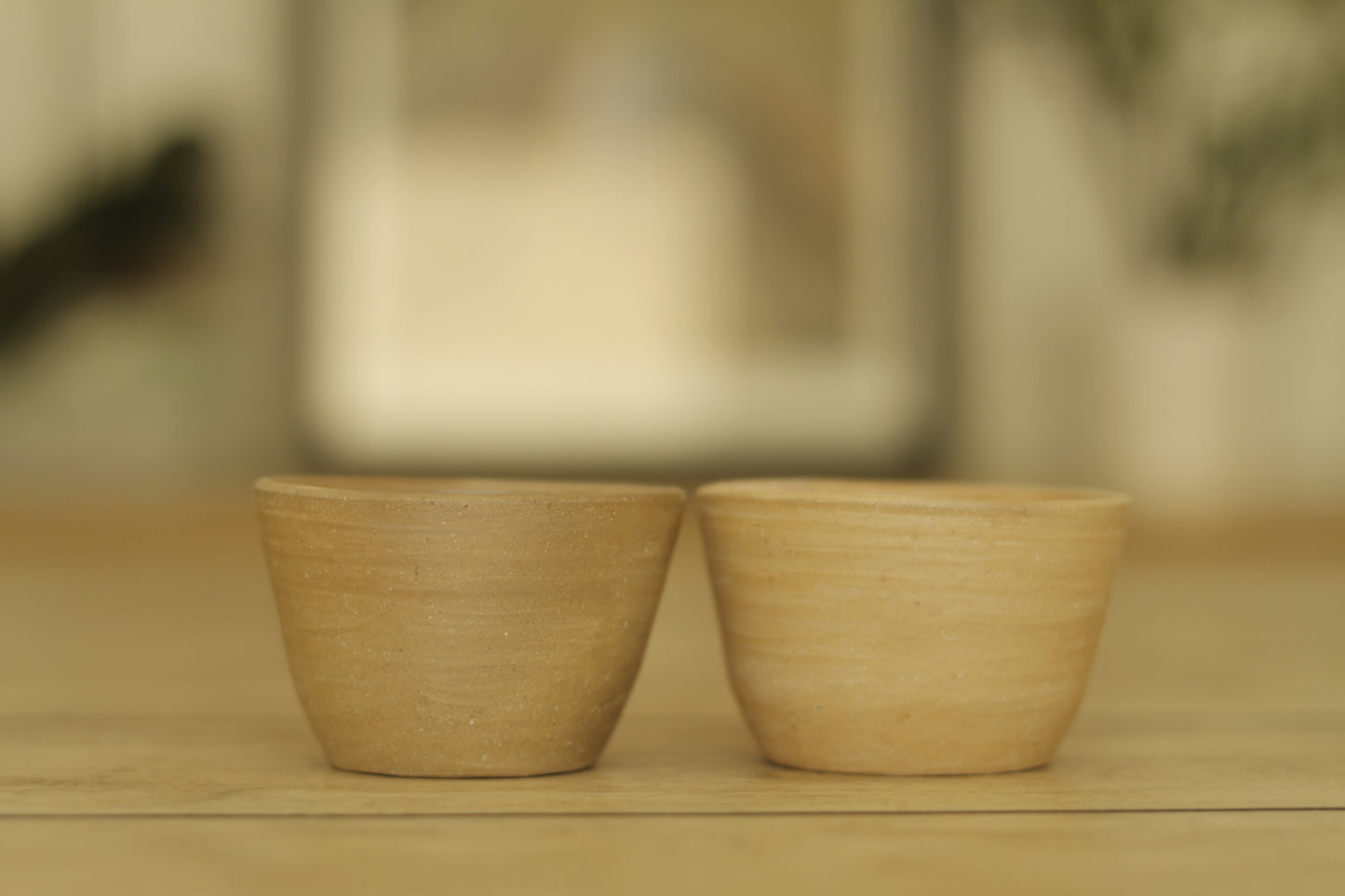 Atzompa Clay Mezcal Cup Set of 2 | Natural Tone