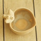 Atzompa Veined Heart Mug Isabel Natural Tone