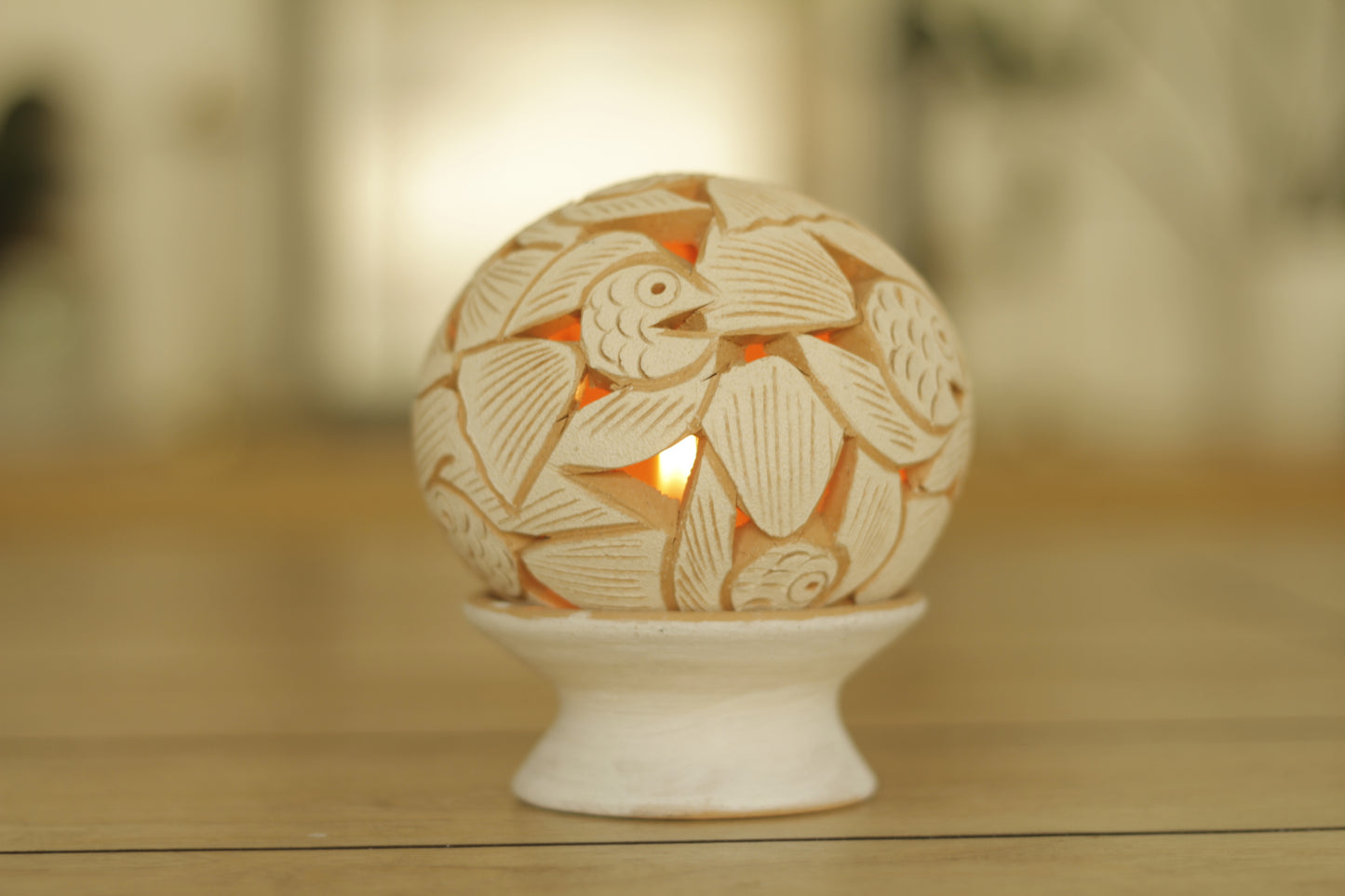 Clay Lumiere Fish Sphere | Small