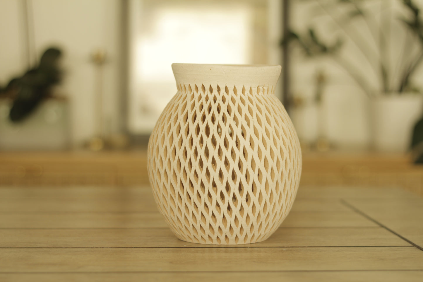 Clay Geometric Vase