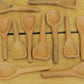 Mixe Heart Clay Spoons