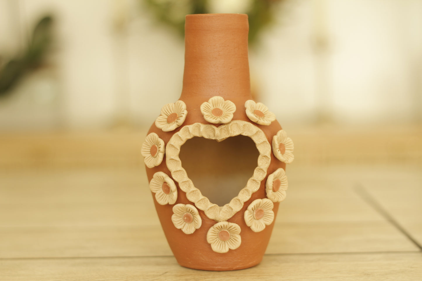 Bordado Heart Chimenea