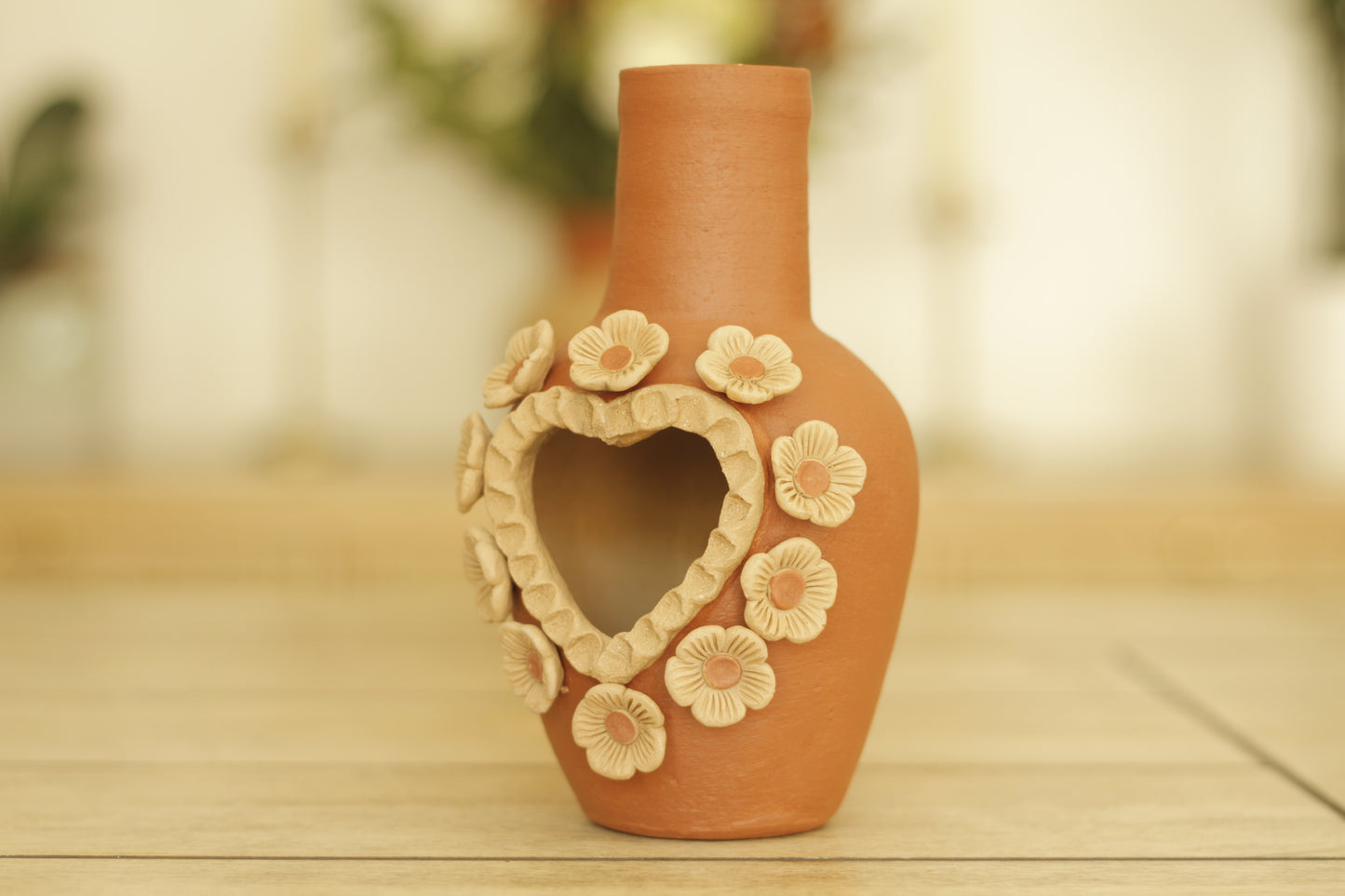 Bordado Heart Chimenea