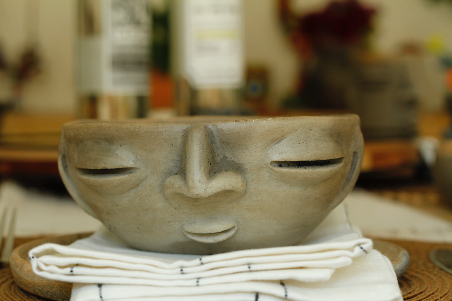 Atzompa Zapotec Face Clay Bowls