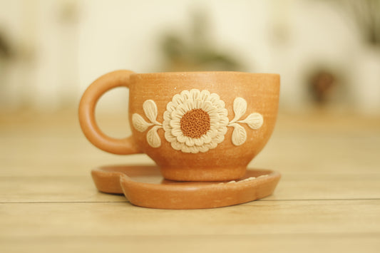 Filigrana Heart Mug & Heart Saucer