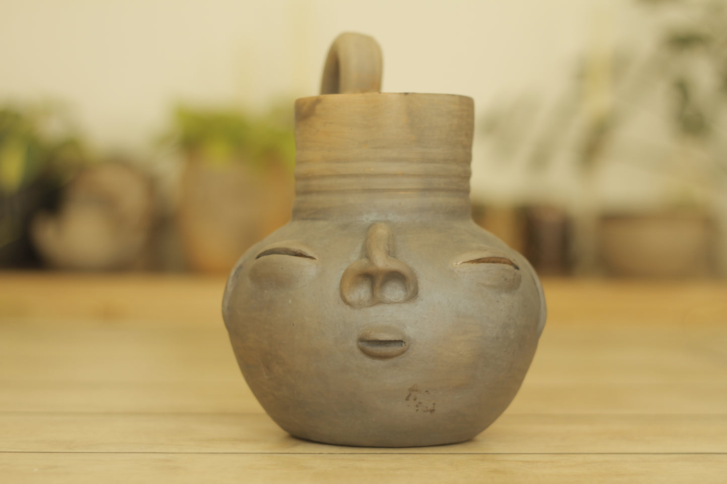 Zapotec Face Pitcher | Medium