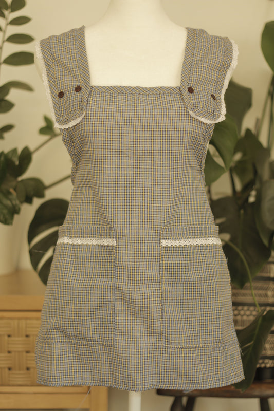 Elena Apron | Blue & Yellow (Size 34)