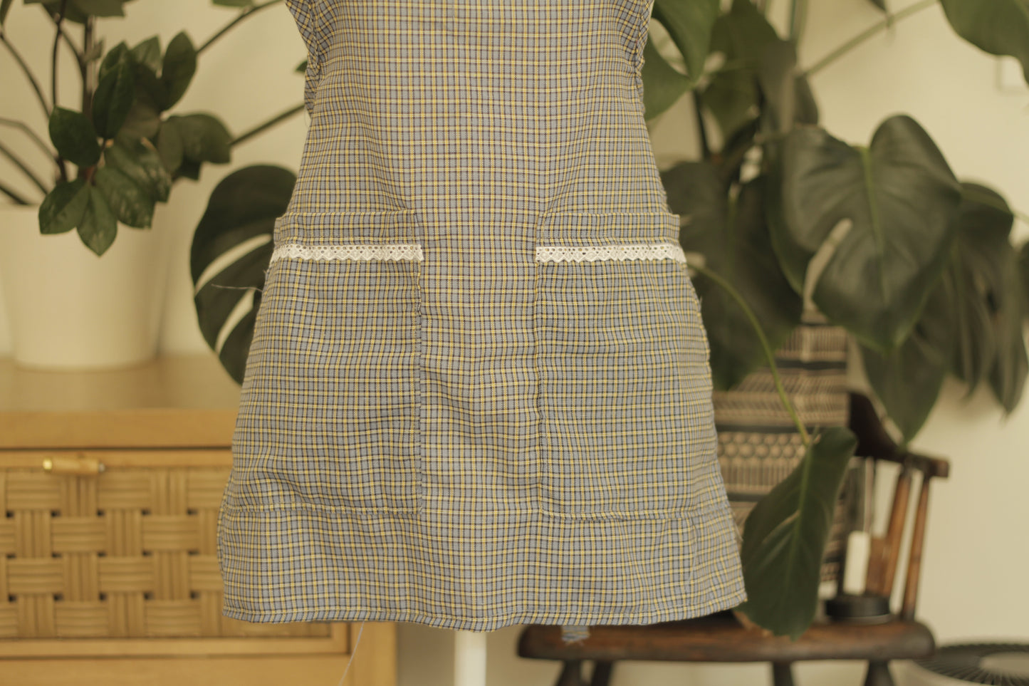 Elena Apron Blue & Yellow | Size S