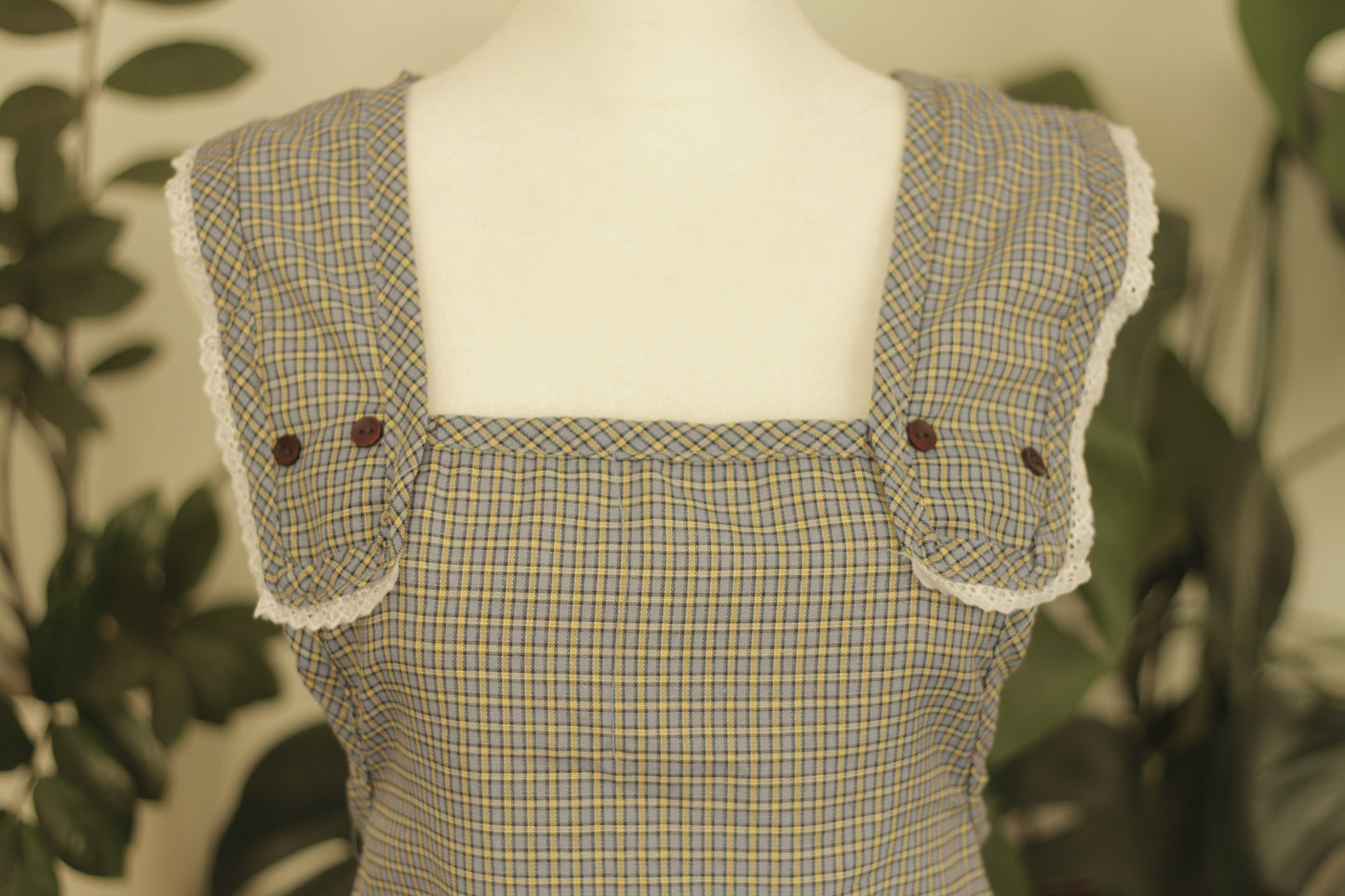 Elena Apron Blue & Yellow | Size S