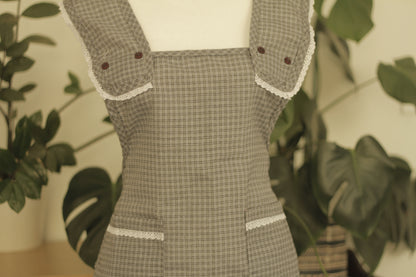 Elena Apron Black & Grey | Size M