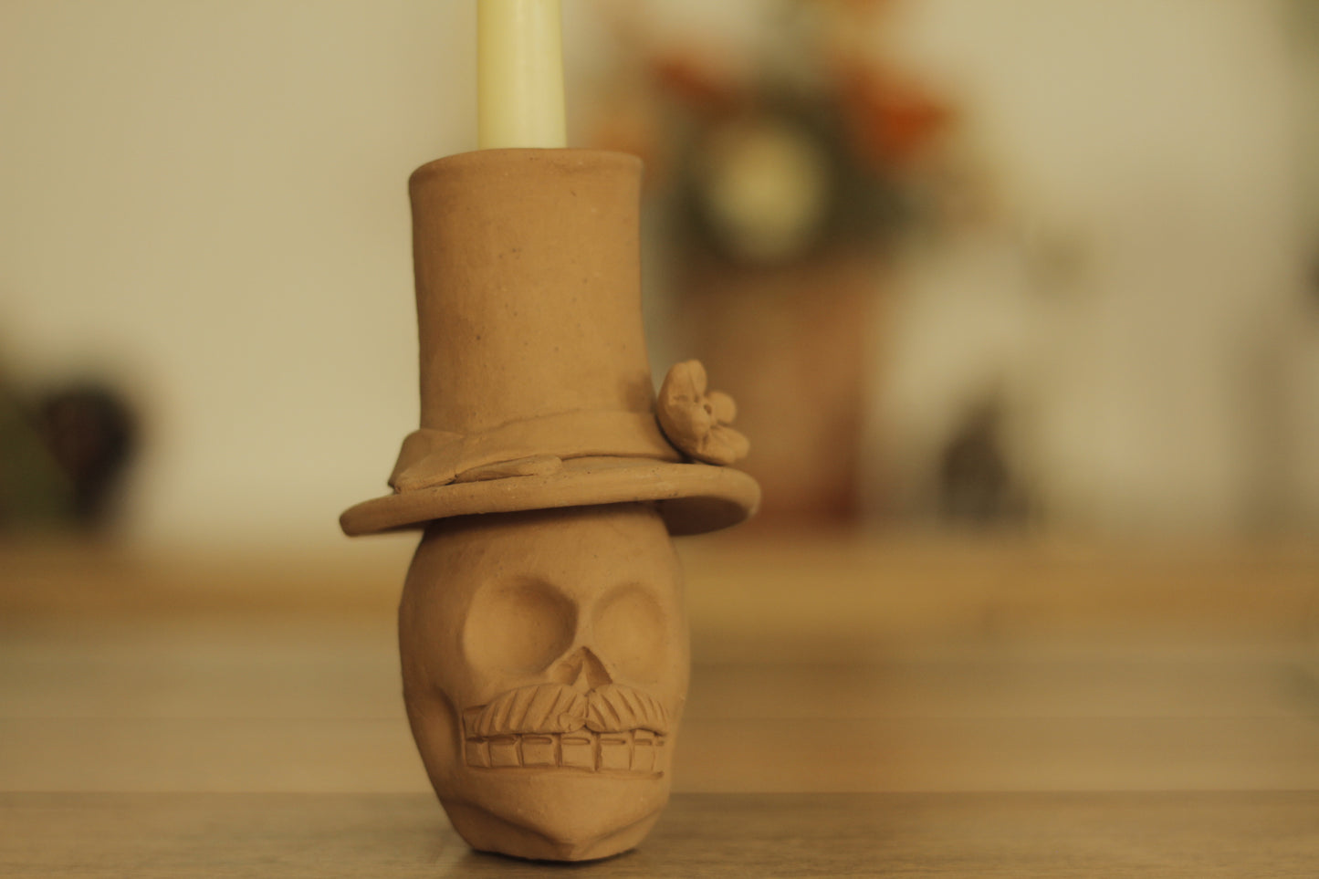 Calavera Teresita & Jose Candleholder
