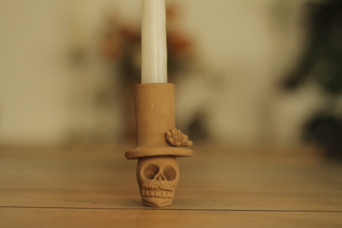 Mini Calavera Teresita & Jose Candleholder