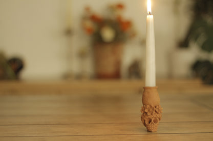 Mini Calavera Teresita & Jose Candleholder