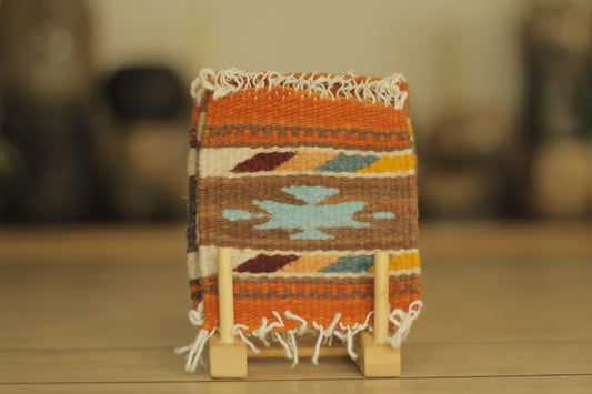 Wool Coaster Set of 2 Orange