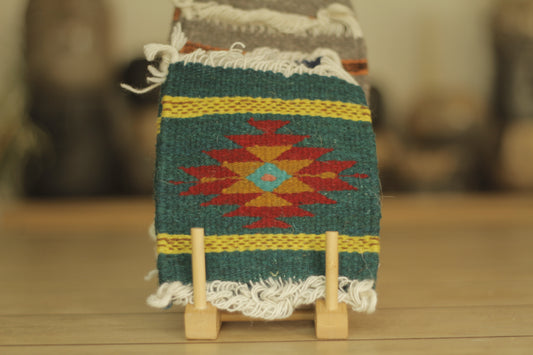 Wool Coasters Set of 2 Green