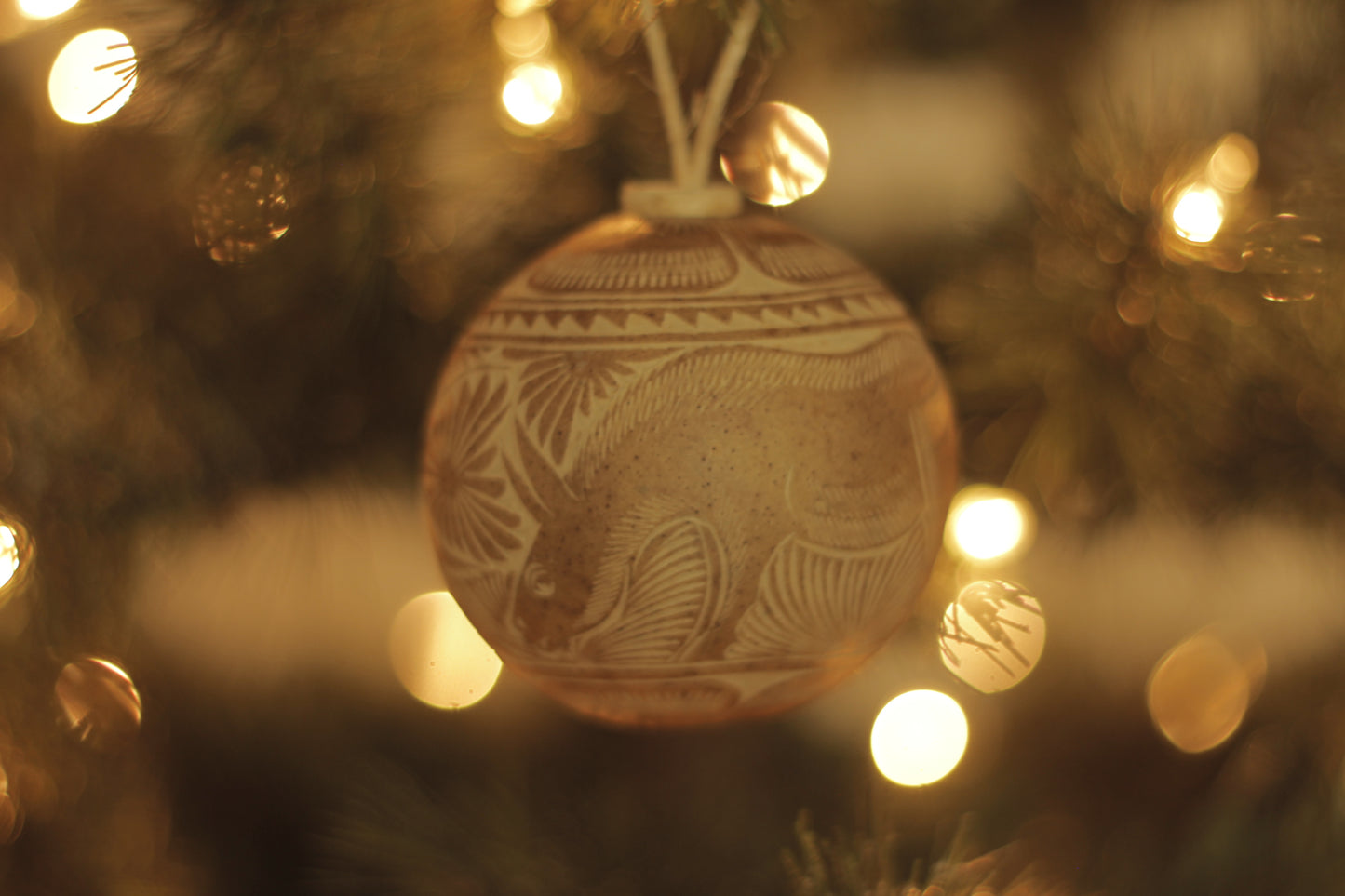 Hand Carved Jicara Ornaments | Burrito