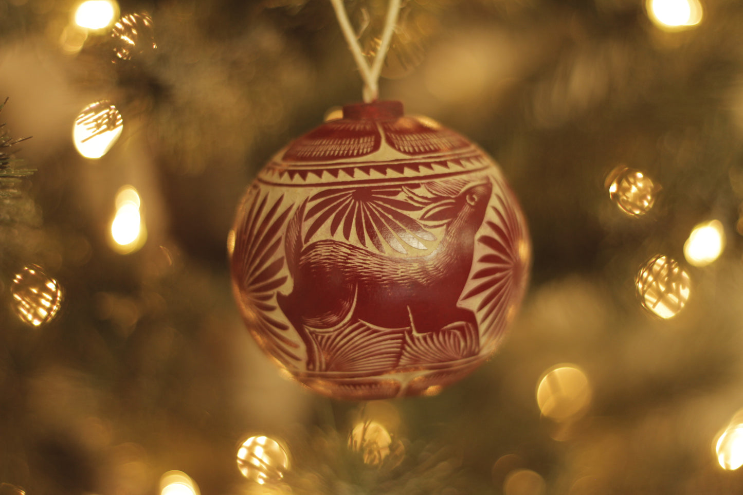 Hand Carved Jicara Ornaments | Venadito