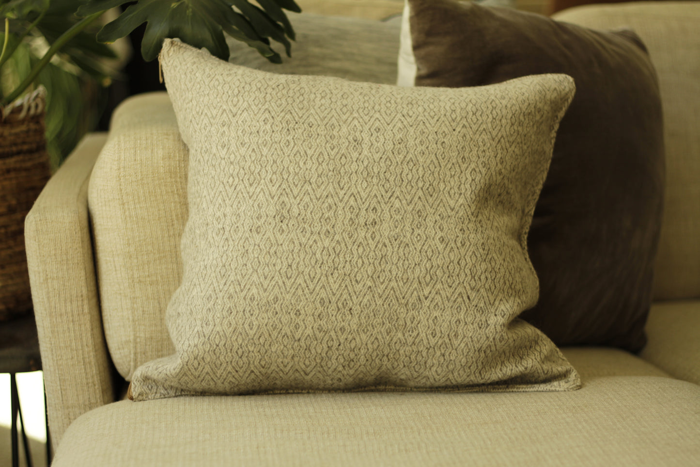 Hand-Made Oaxacan Sheep Wool Pillow Cover